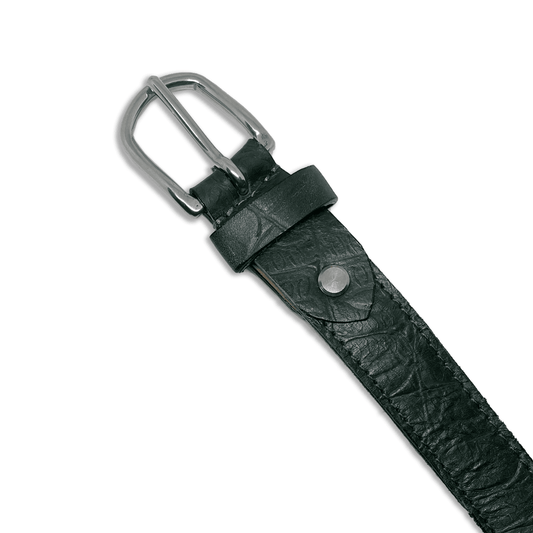 Bhokals Women Green Crocs Leather Belt