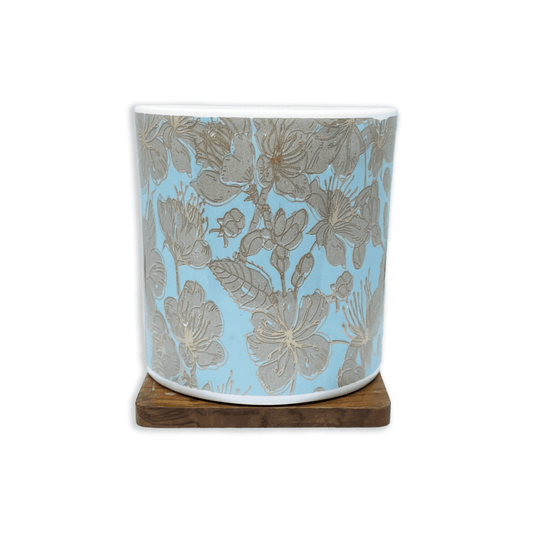 Bhokals Flower printed Blue White Coffee Mug