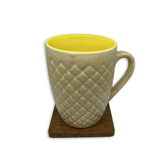 Bhokals Bone China Yellow Cream Coffee Mug