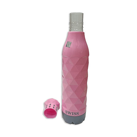 Swiss Printed Pu 750ml Pink Water Bottle