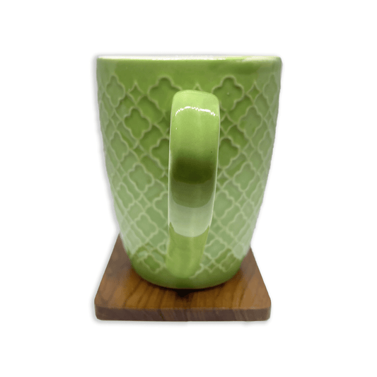 Bhokals Flower Texture Green Coffee Mug