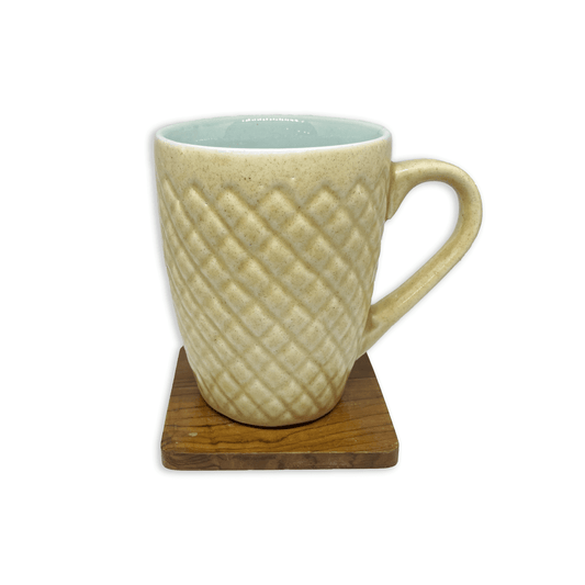 Bhokals Bone China Sky Blue Cream Coffee Mug