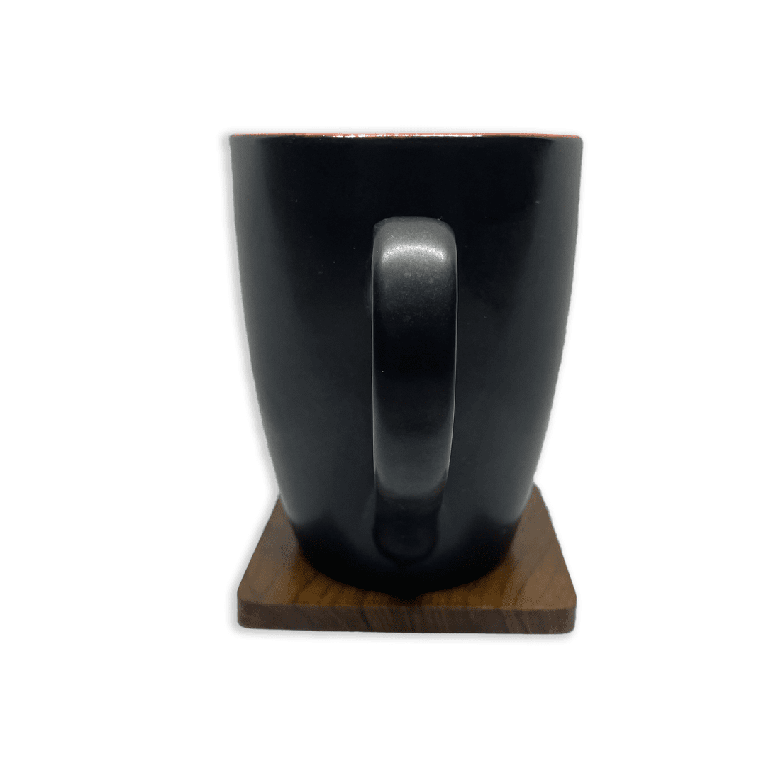 Bhokals Dual Print Red Solid Black Coffee Mug
