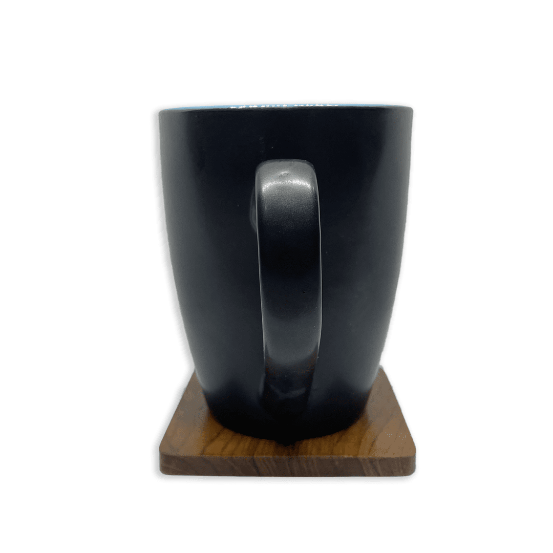 Bhokals Dual Print Sky Blue Solid Black Coffee Mug