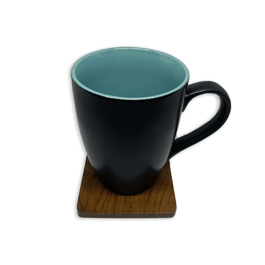 Bhokals Dual Print Sea Green Solid Black Coffee Mug