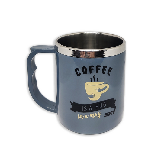 Jolly Steel Small Grey Coffee Mug