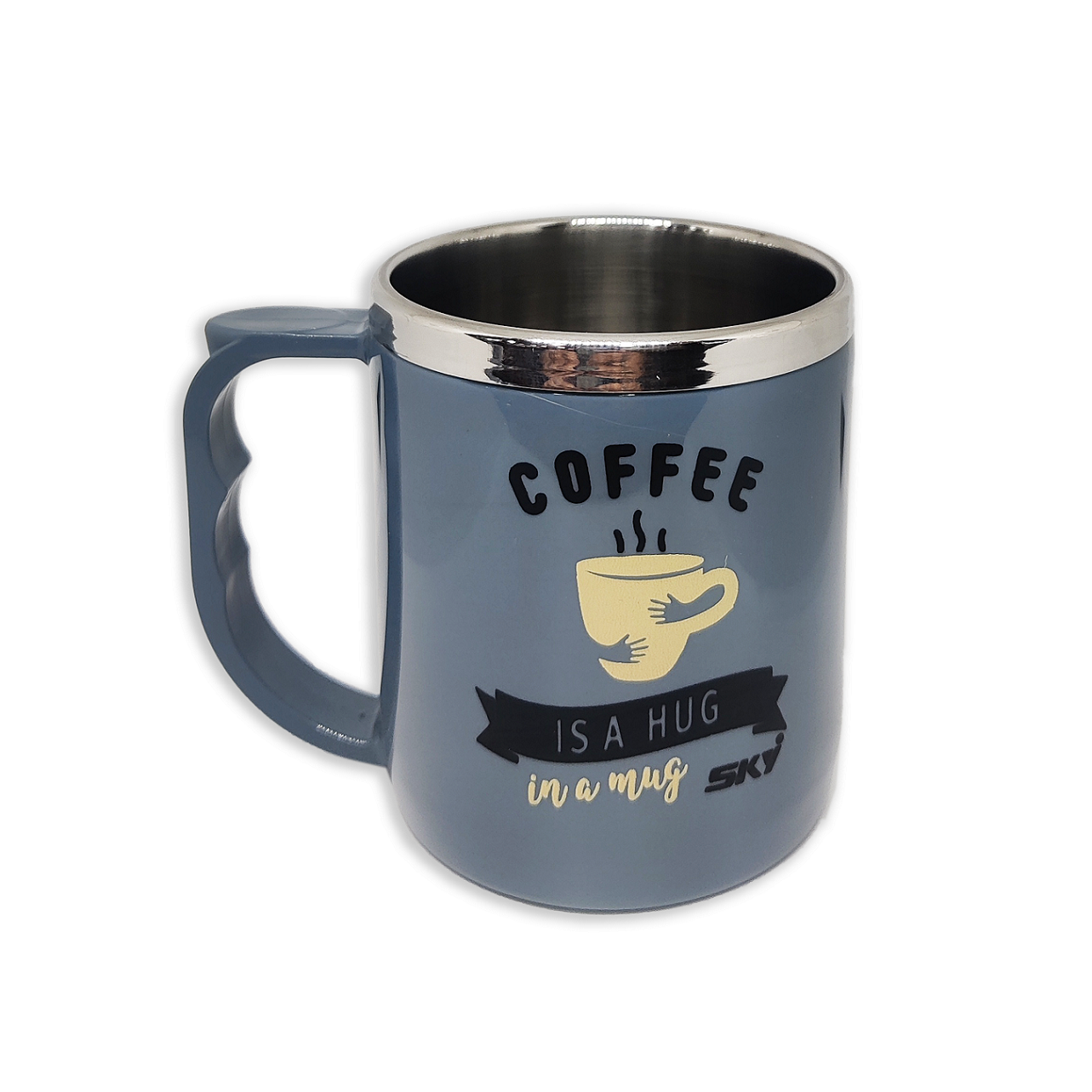 Jolly Steel Small Grey Coffee Mug