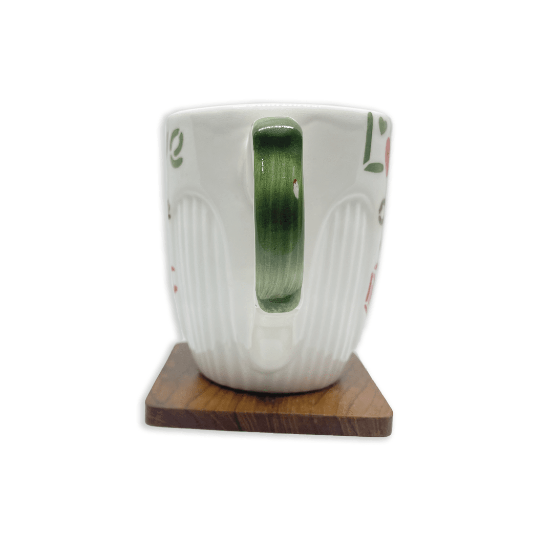 Bhokals Love Cafe Printed White Coffee Mug
