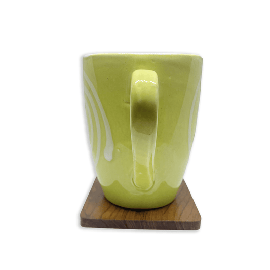 Bhokals Circle Printed Light Green Coffee Mug