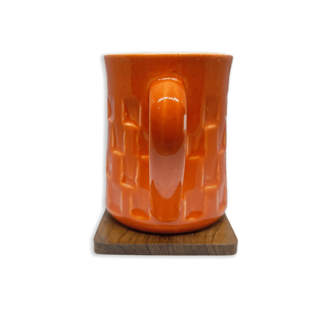Bhokals Texture Pattern Orange Coffee Mug