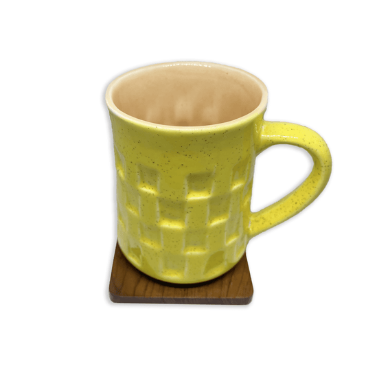 Bhokals Texture Pattern Yellow Coffee Mug