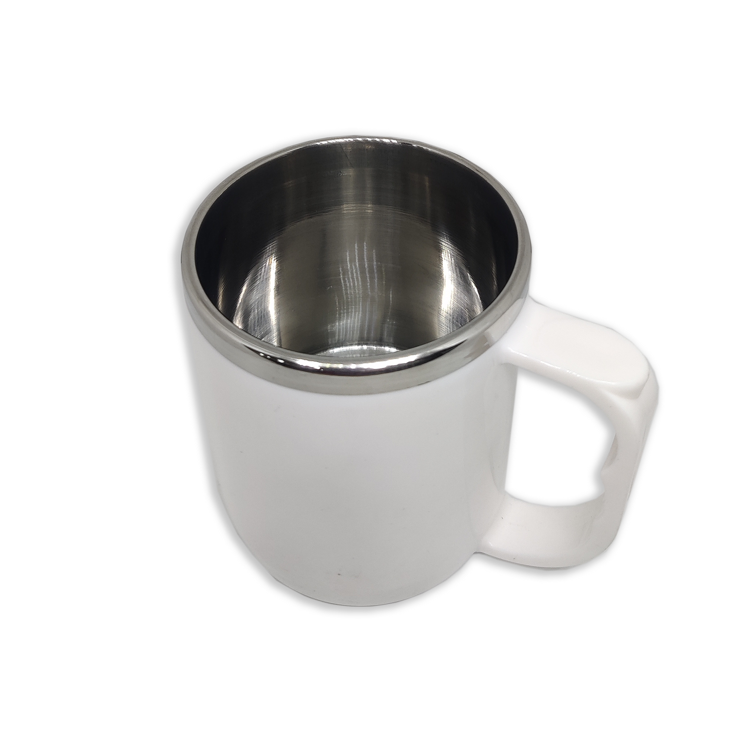 Jolly Steel Small White Coffee Mug