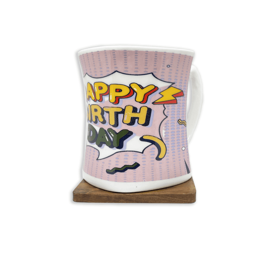 Bhokals Happy Birthday Printed White Coffee Mug