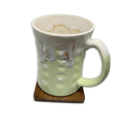 Bhokals Big Dots Green Round Coffee Mug