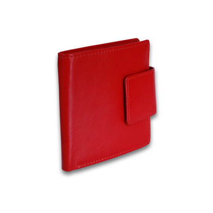 Leather Red Women Pocket Wallet