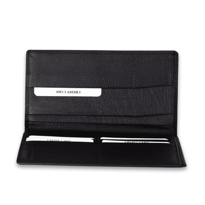Leather Black Blazer Card Unisex Wallet