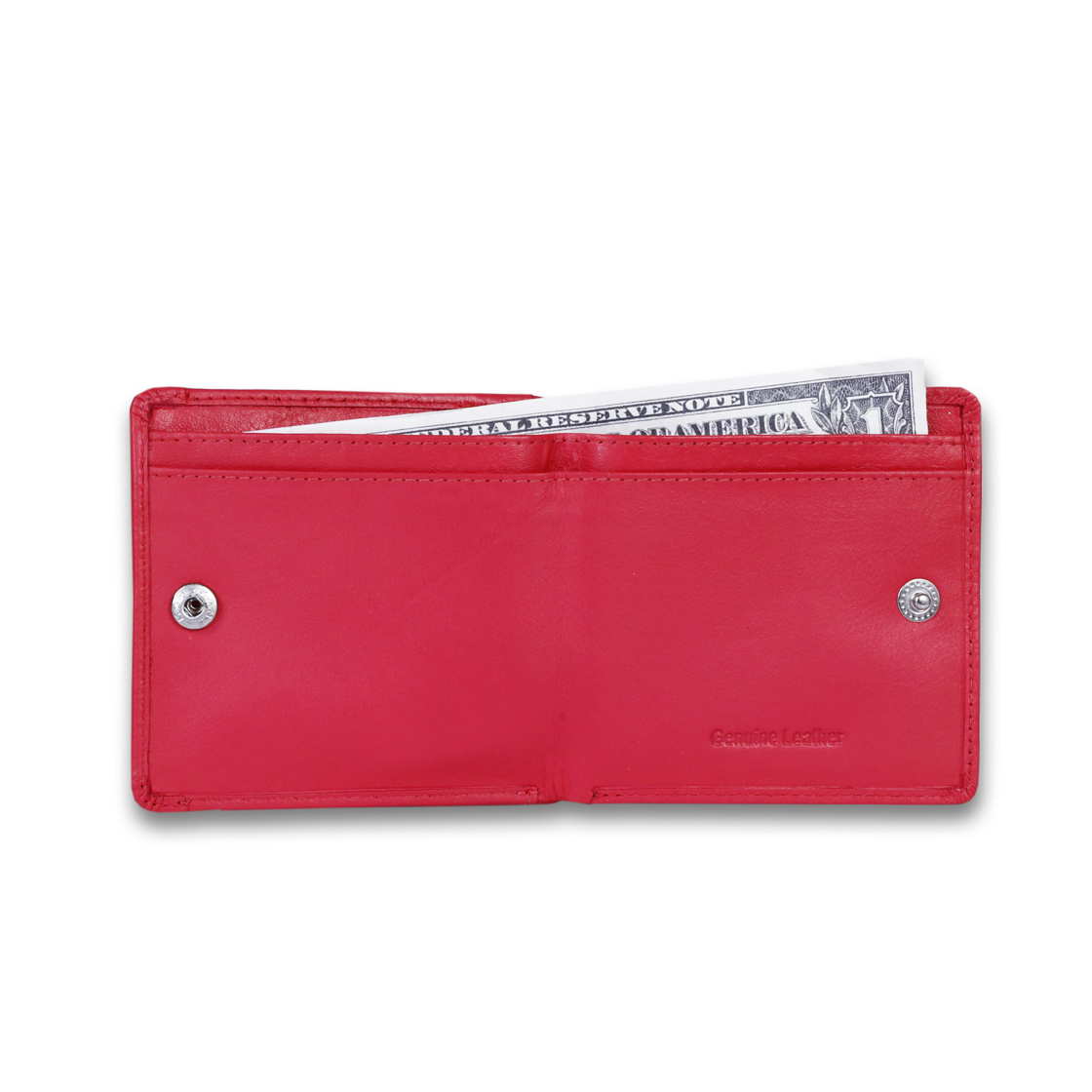 Leather Solid Pink Women Pocket Wallet