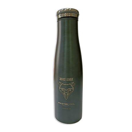 Master Cool Justice League printed Grey Steel water Bottle