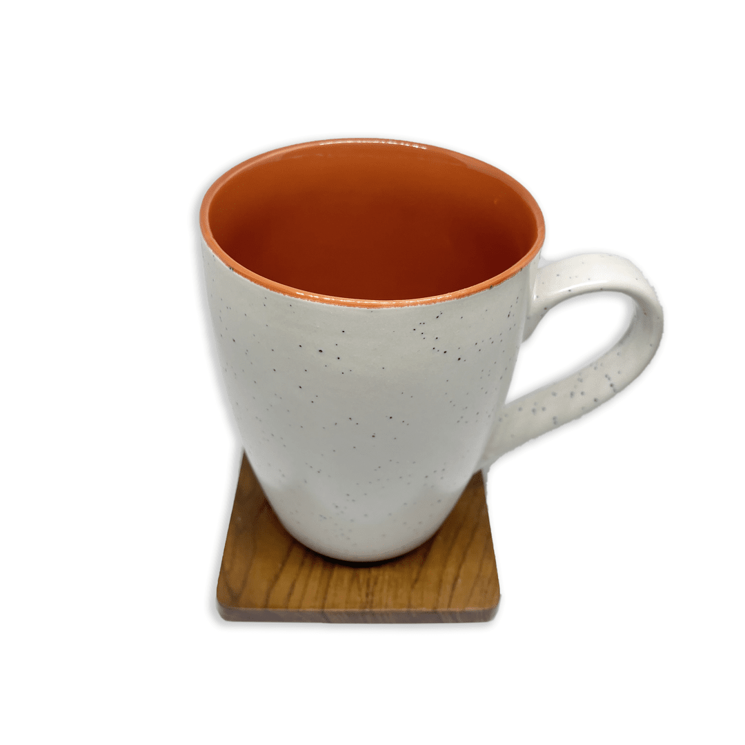 Bhokals Dots Print Brown White Coffee Mug