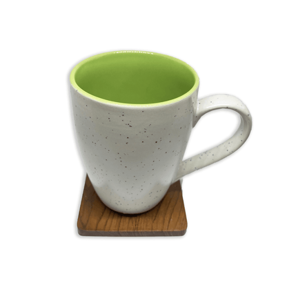 Bhokals Dots Print Green White Coffee Mug