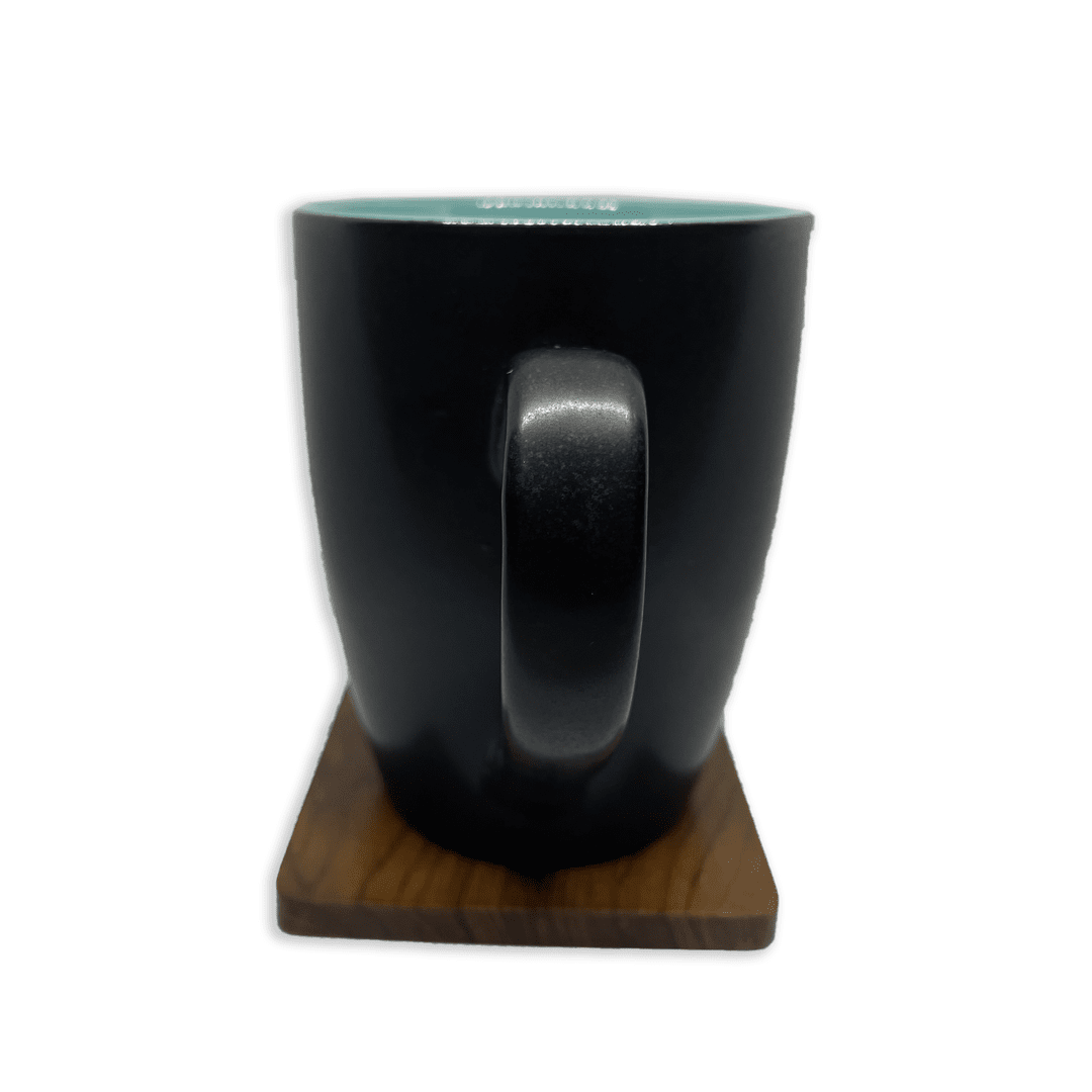 Bhokals Dual Print Sea Green Solid Black Coffee Mug