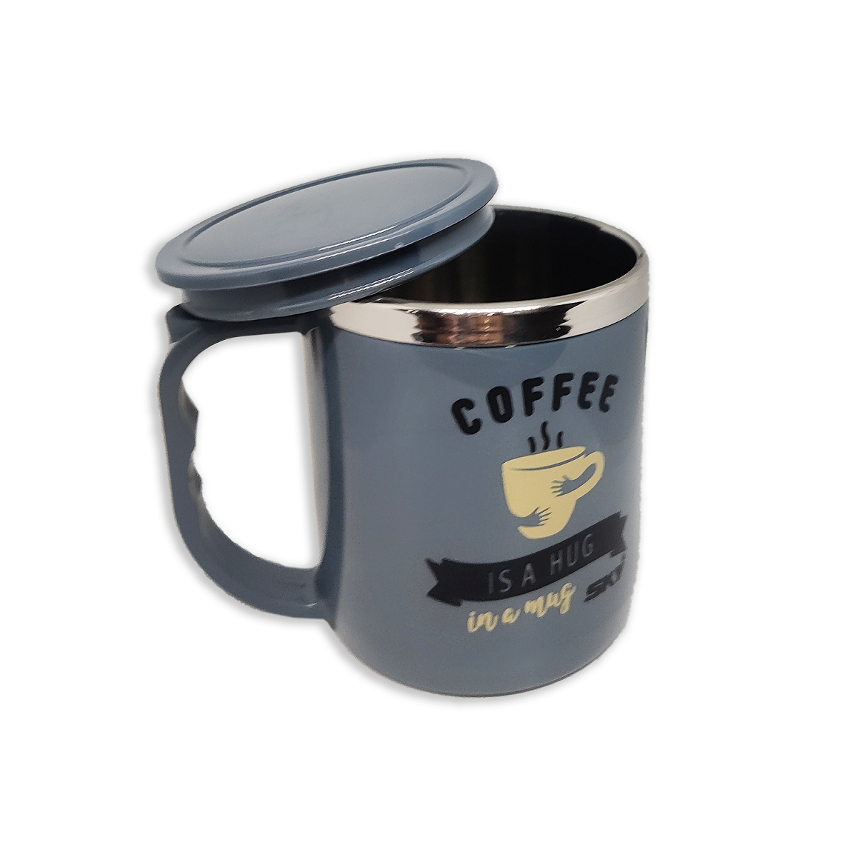 Jolly Steel Small Grey Coffee Mug