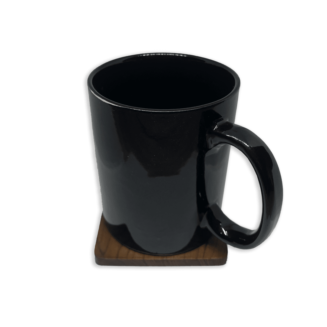Bhokals Solid Black Round Coffee Mug
