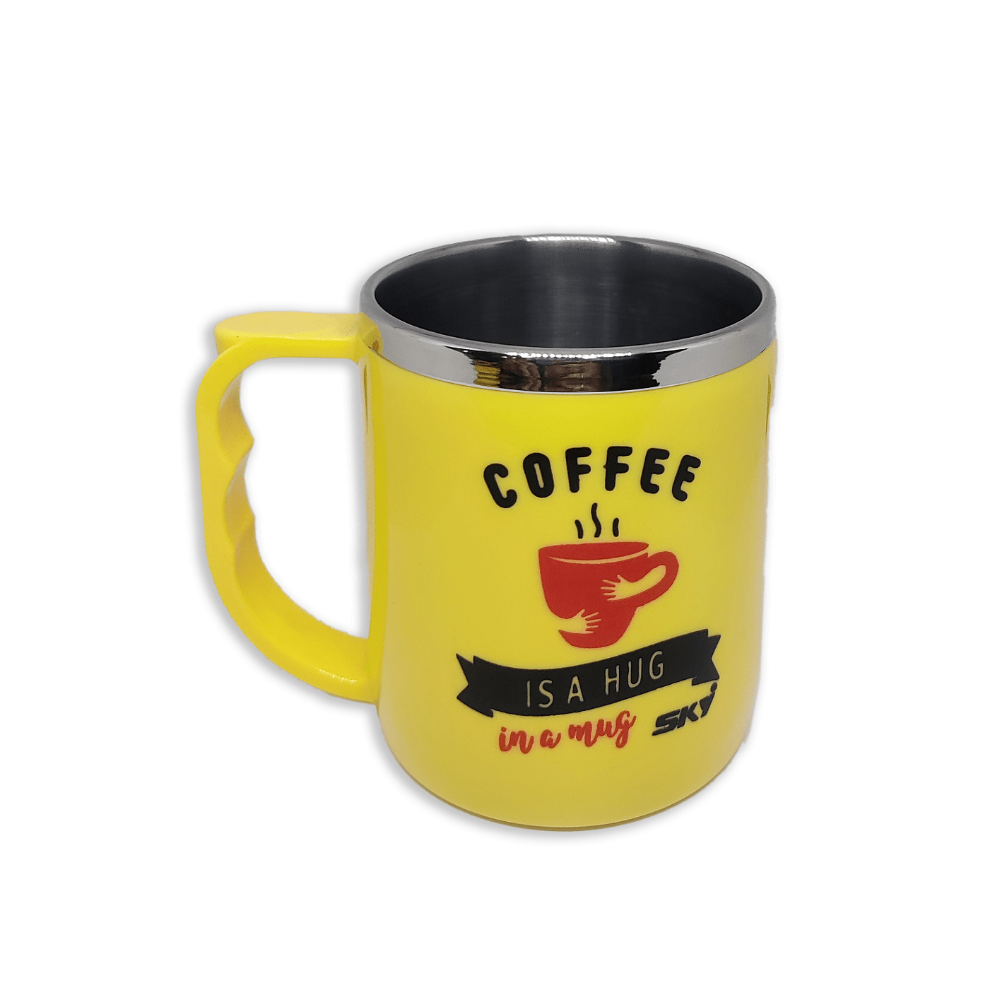 Jolly Steel Small Yellow Coffee Mug