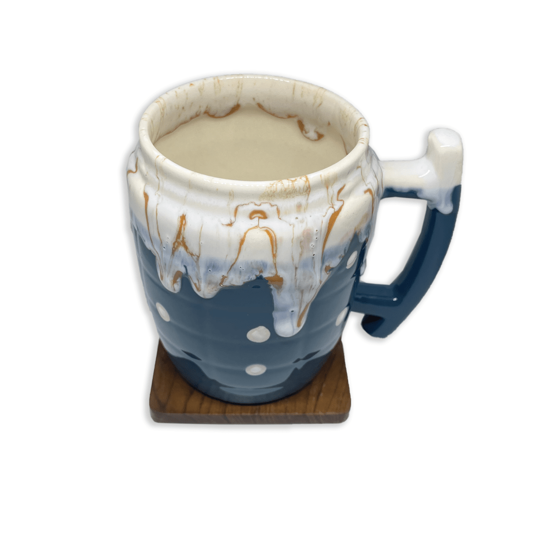 Bhokals Big Dots Teal Blue Coffee Mug