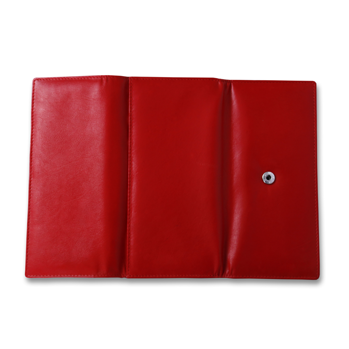 Leather Solid Red Women Wallet