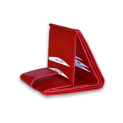 Leather Red Women Pocket Wallet