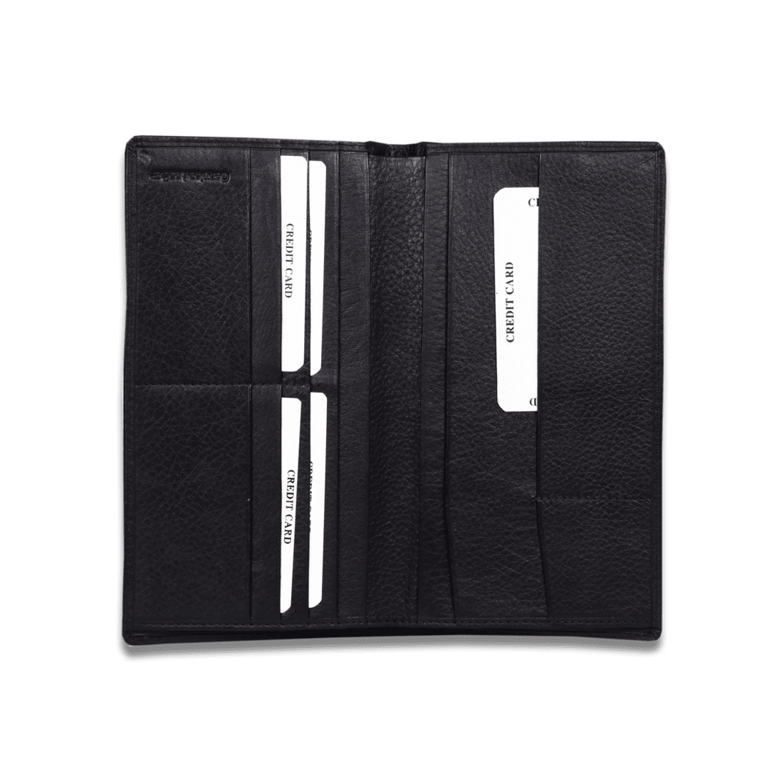 Leather Black Blazer Card Unisex Wallet