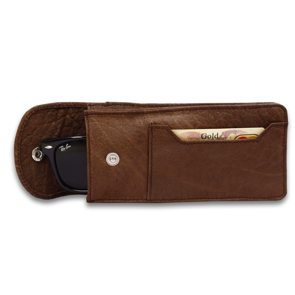 Leather Brown crocs sunglass Pouch Bhokals