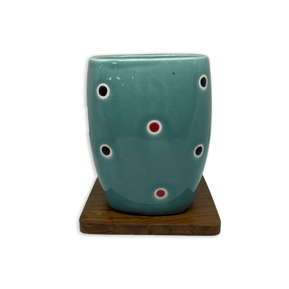 Bhokals Ceramic Green Dotted Coffee Mug