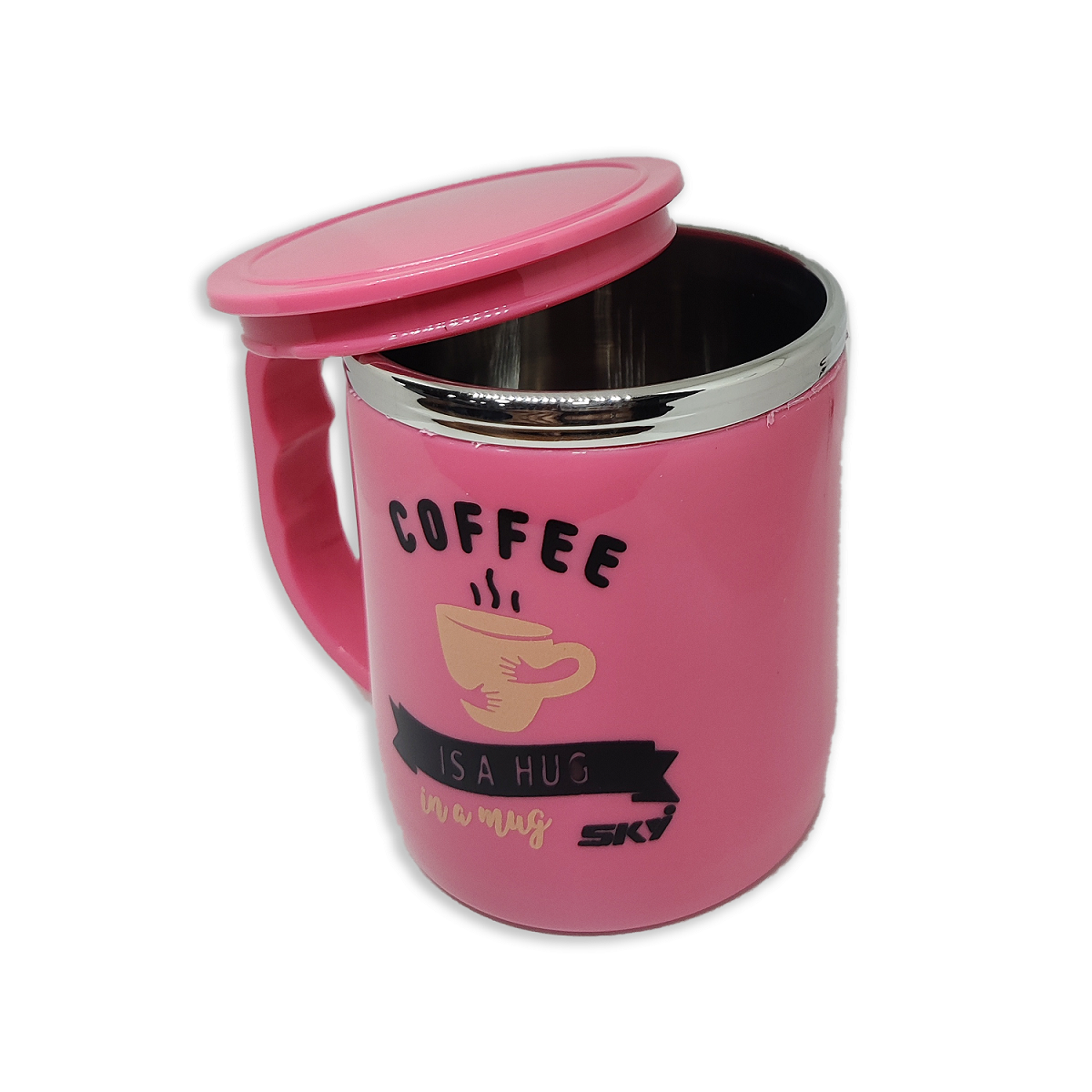 Jolly Steel Big Pink Coffee Mug