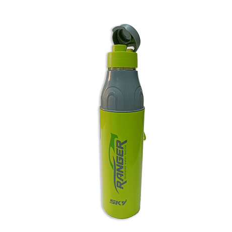 Sky Ranger Printed 1000ml Green Stainless Steel Water Bottle