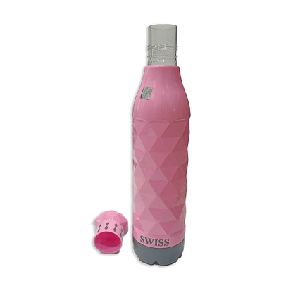 Swiss Printed Pu 750ml Pink Water Bottle