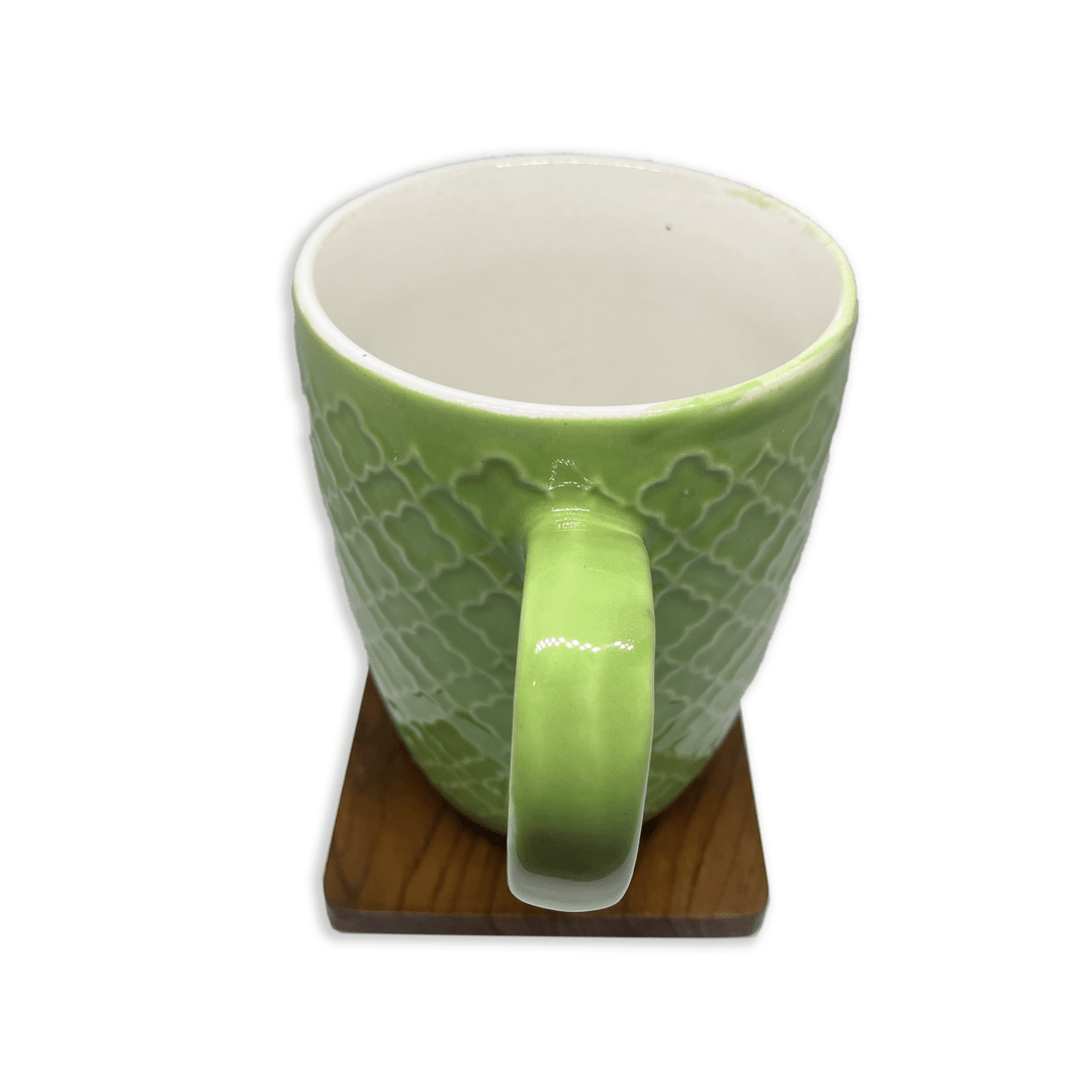 Bhokals Flower Texture Green Coffee Mug