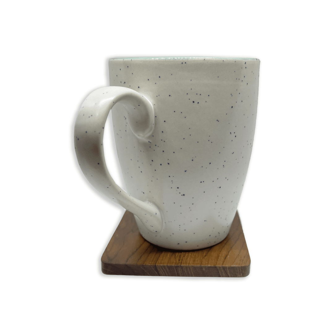 Bhokals Dots Print Sea Green White Coffee Mug
