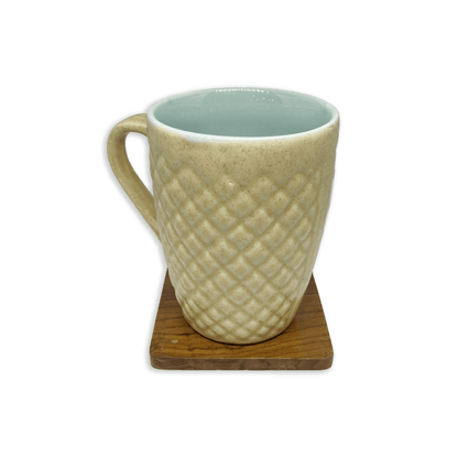 Bhokals Bone China Sky Blue Cream Coffee Mug