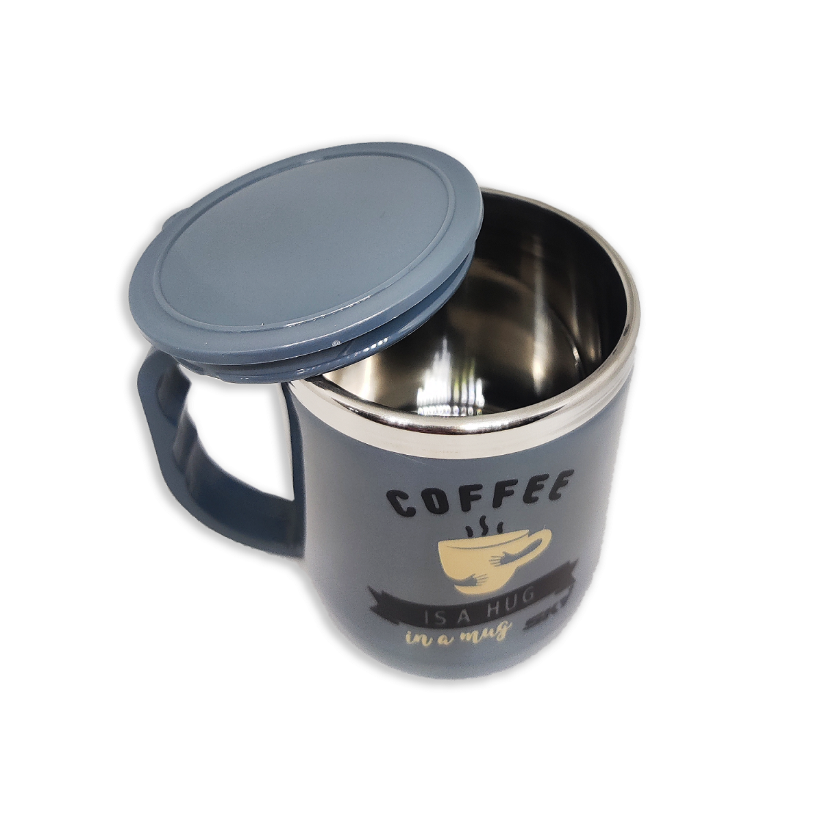 Jolly Steel Small Grey Coffee Mug