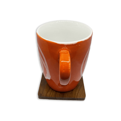Bhokals Circle Printed Orange Coffee Mug