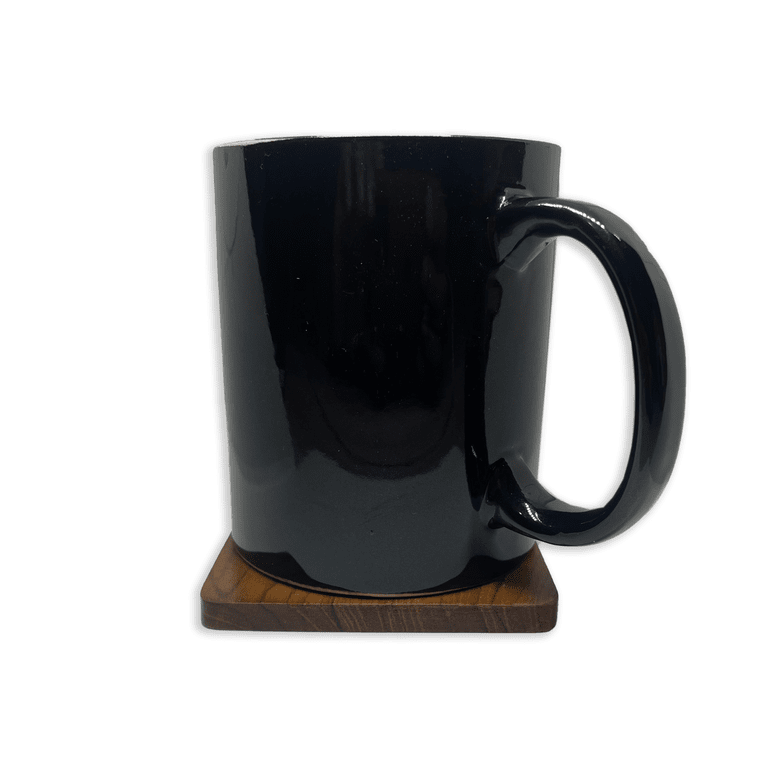 Bhokals Solid Black Round Coffee Mug