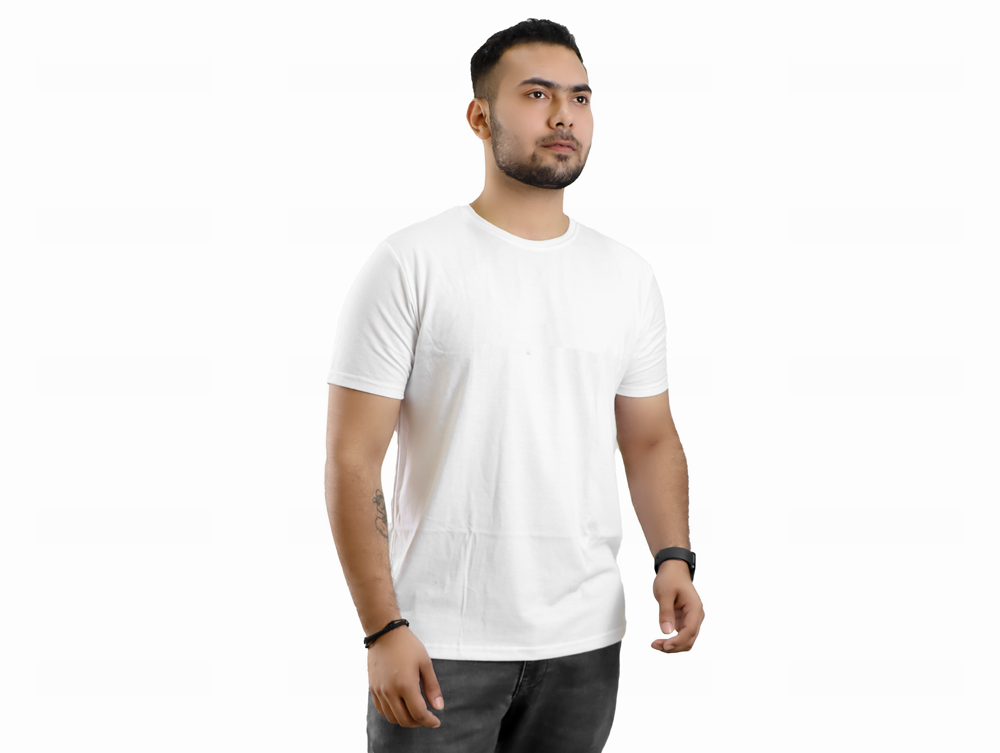 Plain Cotton Round neck Men T-Shirt