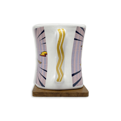 Bhokals Happy Birthday Pink Printed White Coffee Mug