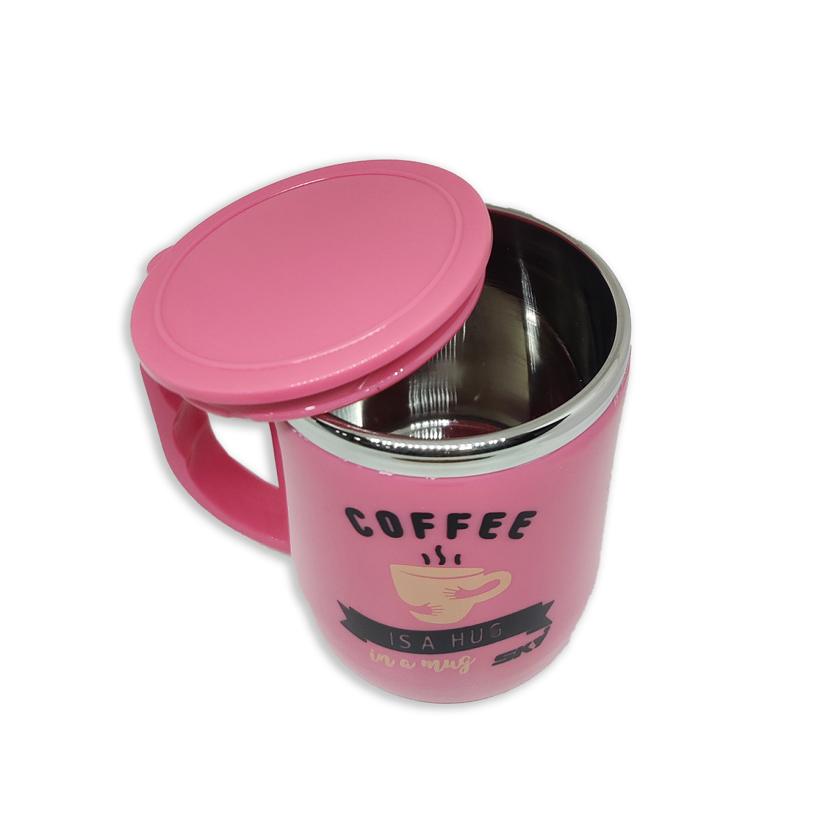 Jolly Steel Big Pink Coffee Mug