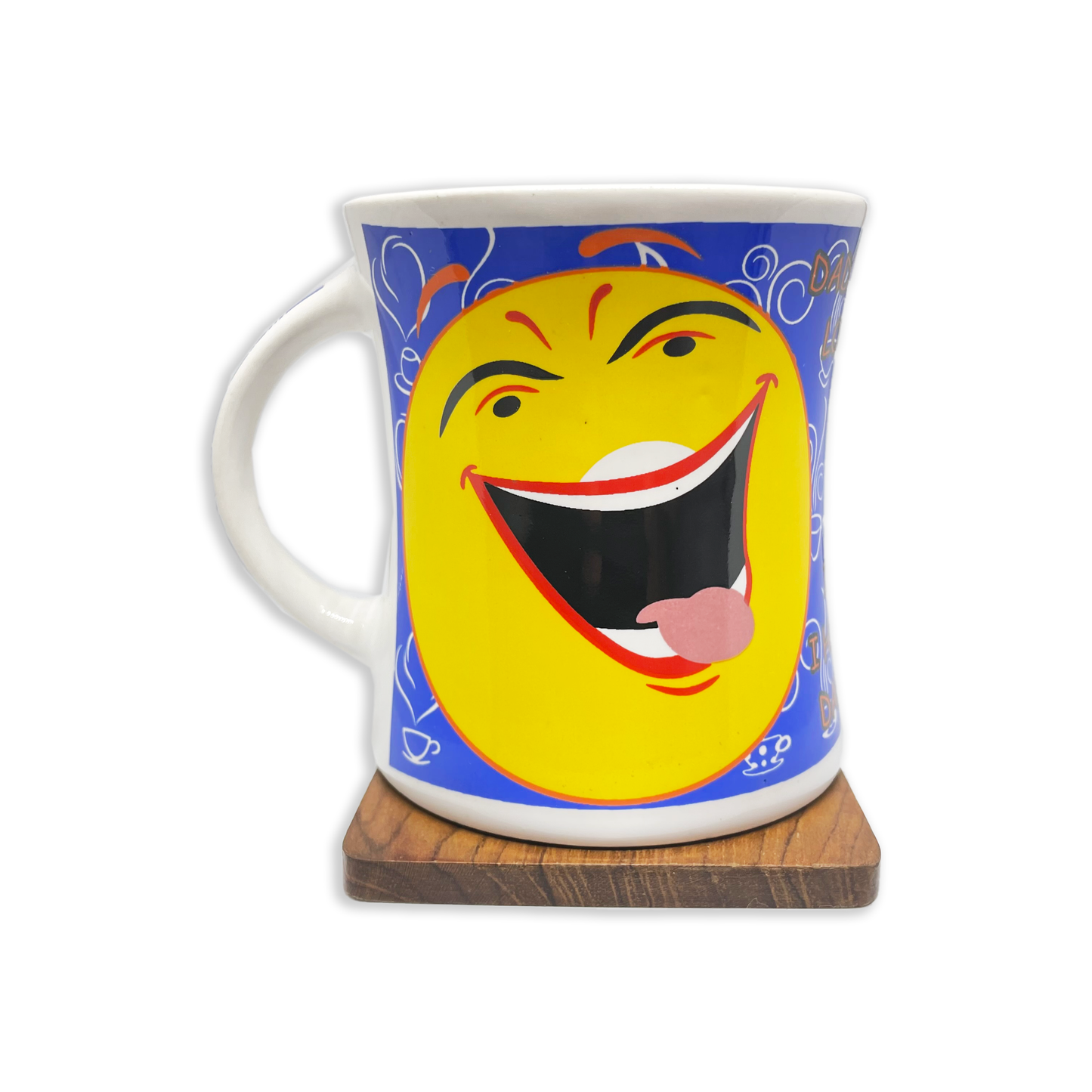 Bhokals Dad Bees Blue Printed White Coffee Mug