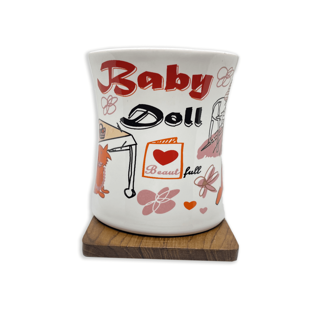 Bhokals Baby Doll Red Printed White Coffee Mug