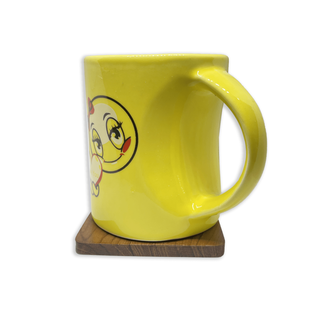 Bhokals  Love Emoji Yellow Coffee Mug