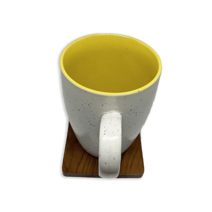 Bhokals Dots Print Yellow White Coffee Mug